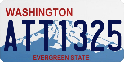 WA license plate ATT1325