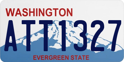 WA license plate ATT1327
