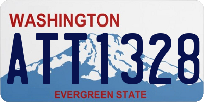 WA license plate ATT1328