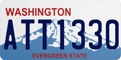 WA license plate ATT1330