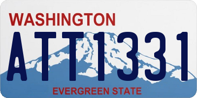 WA license plate ATT1331