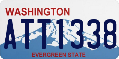 WA license plate ATT1338