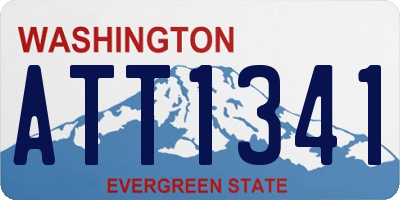 WA license plate ATT1341