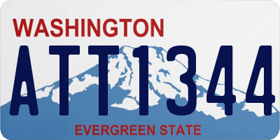 WA license plate ATT1344