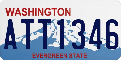 WA license plate ATT1346