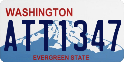 WA license plate ATT1347