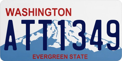 WA license plate ATT1349