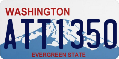WA license plate ATT1350