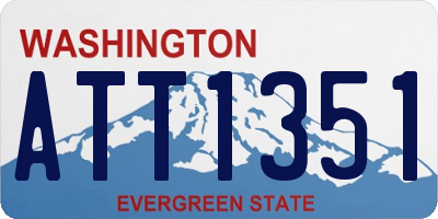 WA license plate ATT1351