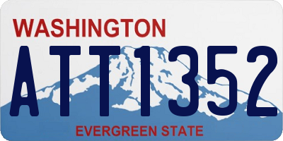 WA license plate ATT1352