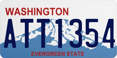 WA license plate ATT1354
