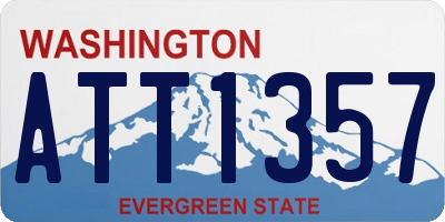 WA license plate ATT1357