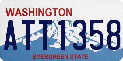 WA license plate ATT1358