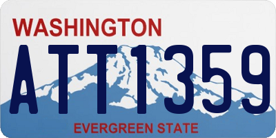 WA license plate ATT1359
