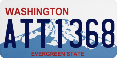 WA license plate ATT1368