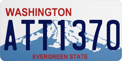 WA license plate ATT1370