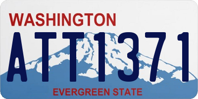 WA license plate ATT1371