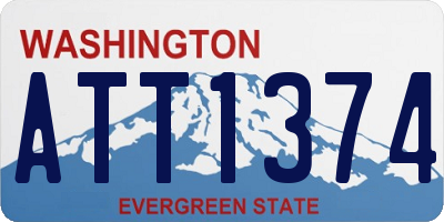 WA license plate ATT1374
