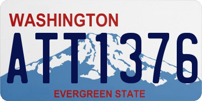 WA license plate ATT1376
