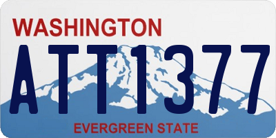 WA license plate ATT1377