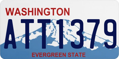 WA license plate ATT1379