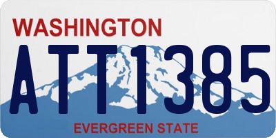 WA license plate ATT1385
