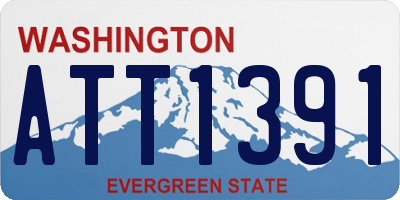 WA license plate ATT1391
