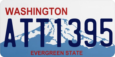 WA license plate ATT1395