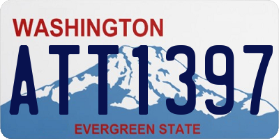 WA license plate ATT1397