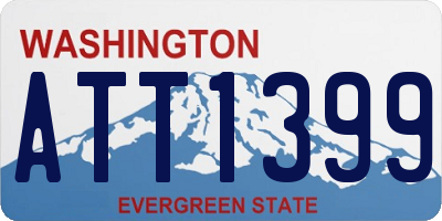 WA license plate ATT1399
