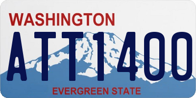 WA license plate ATT1400