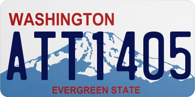 WA license plate ATT1405