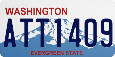 WA license plate ATT1409