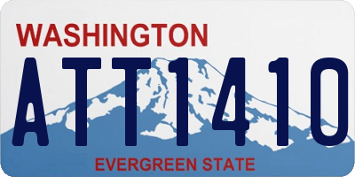 WA license plate ATT1410