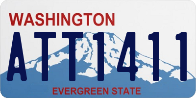 WA license plate ATT1411