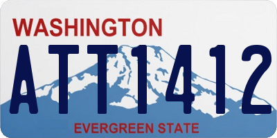 WA license plate ATT1412