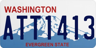 WA license plate ATT1413