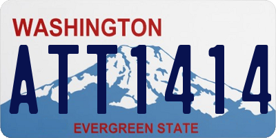 WA license plate ATT1414