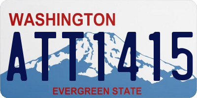 WA license plate ATT1415