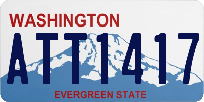 WA license plate ATT1417