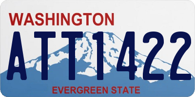 WA license plate ATT1422