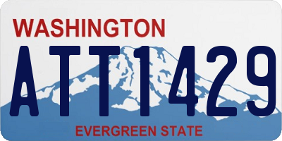WA license plate ATT1429