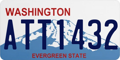 WA license plate ATT1432