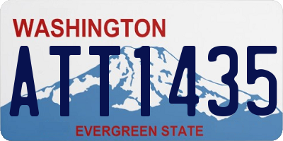 WA license plate ATT1435