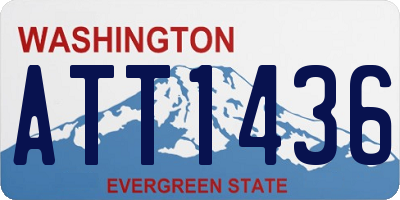 WA license plate ATT1436
