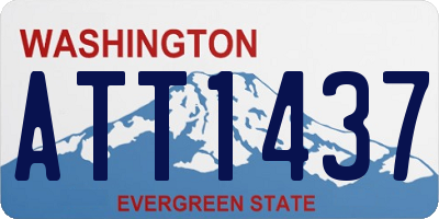 WA license plate ATT1437