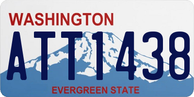 WA license plate ATT1438