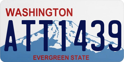 WA license plate ATT1439