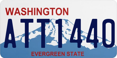 WA license plate ATT1440