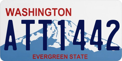 WA license plate ATT1442
